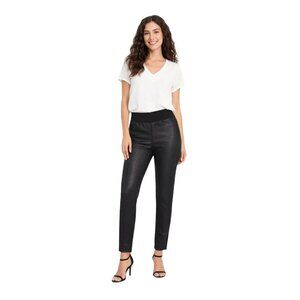 Joseph Ribkoff Black Slim Fit Pants Size 8 High Waist Stretch 32" Inseam